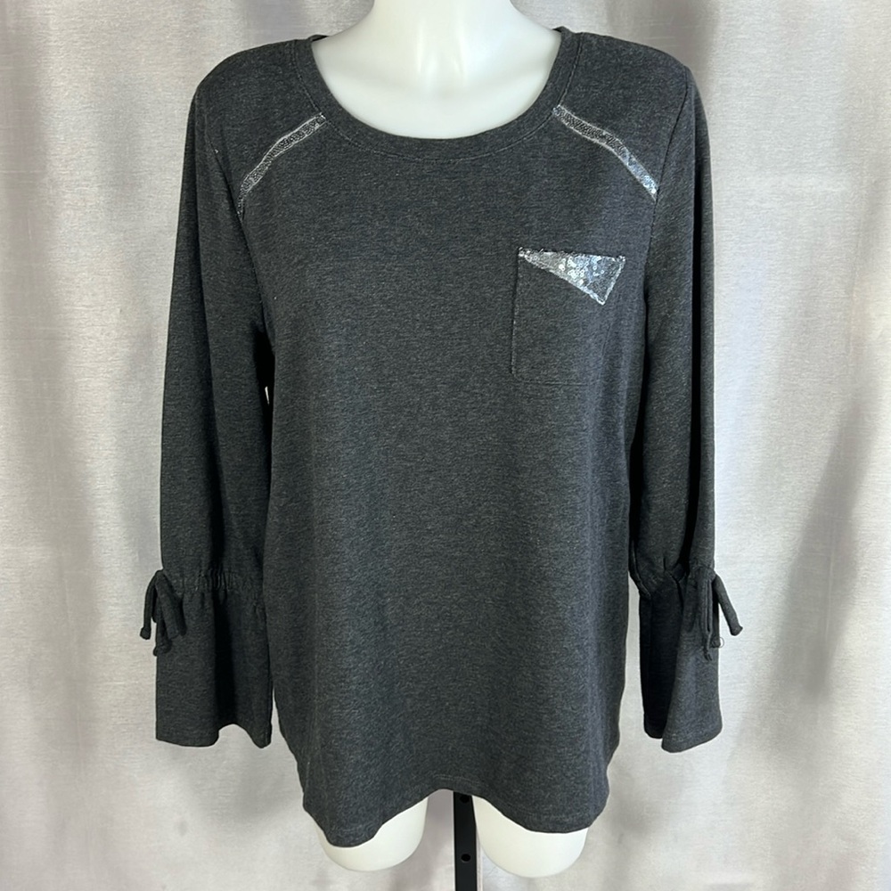 Style & Co embellished knit top